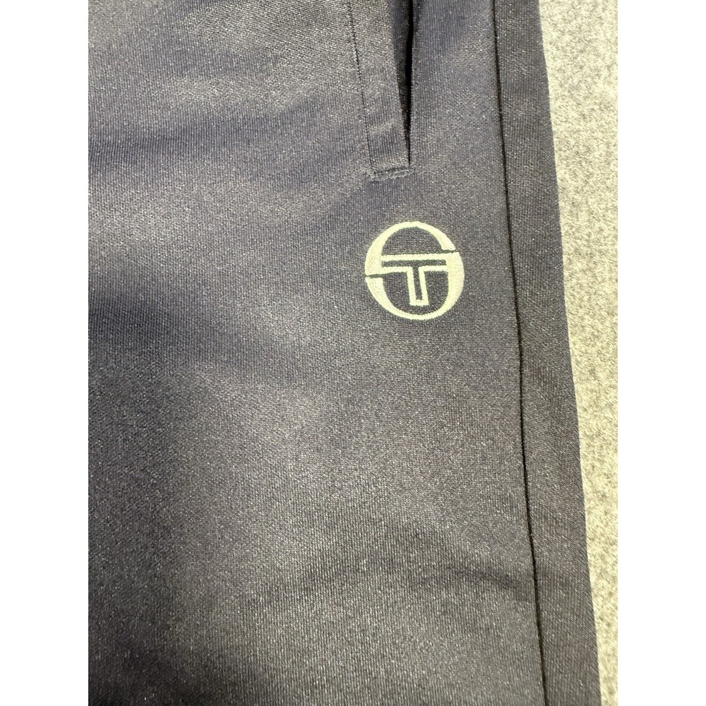 Sergio Tacchini Navy Blue Optimist Side Stripe Joggers Size M - Picture 3 of 12